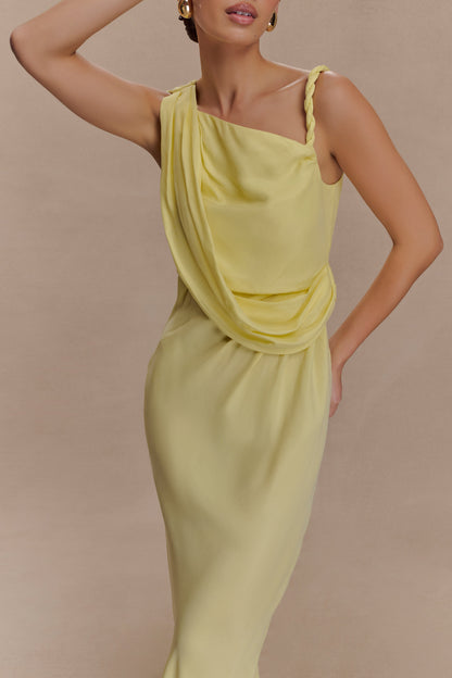 Robe Maxi Découpe Lorieanne - Citron