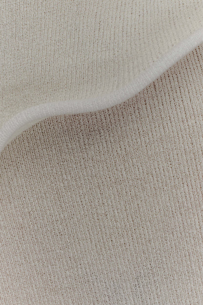 Robe Maxi Caprice en Tricot à Décolleté Halter - Blanc