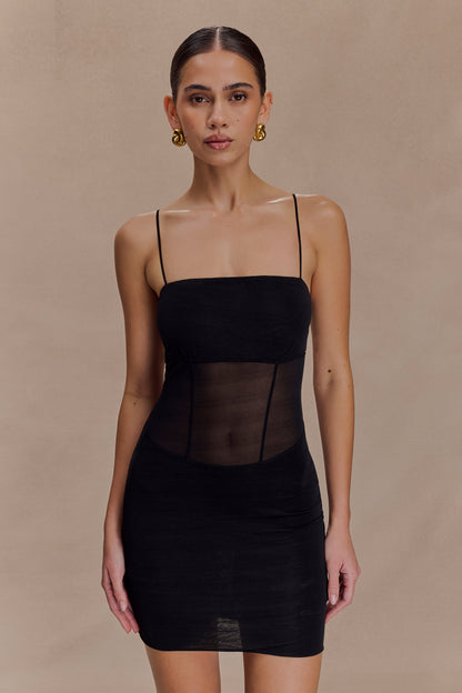 Mini-robe en maille Maryk - Noir