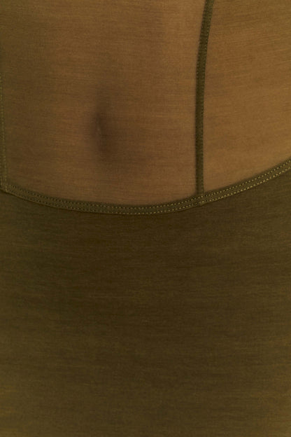 Mini-robe en maille Maryk - Khaki