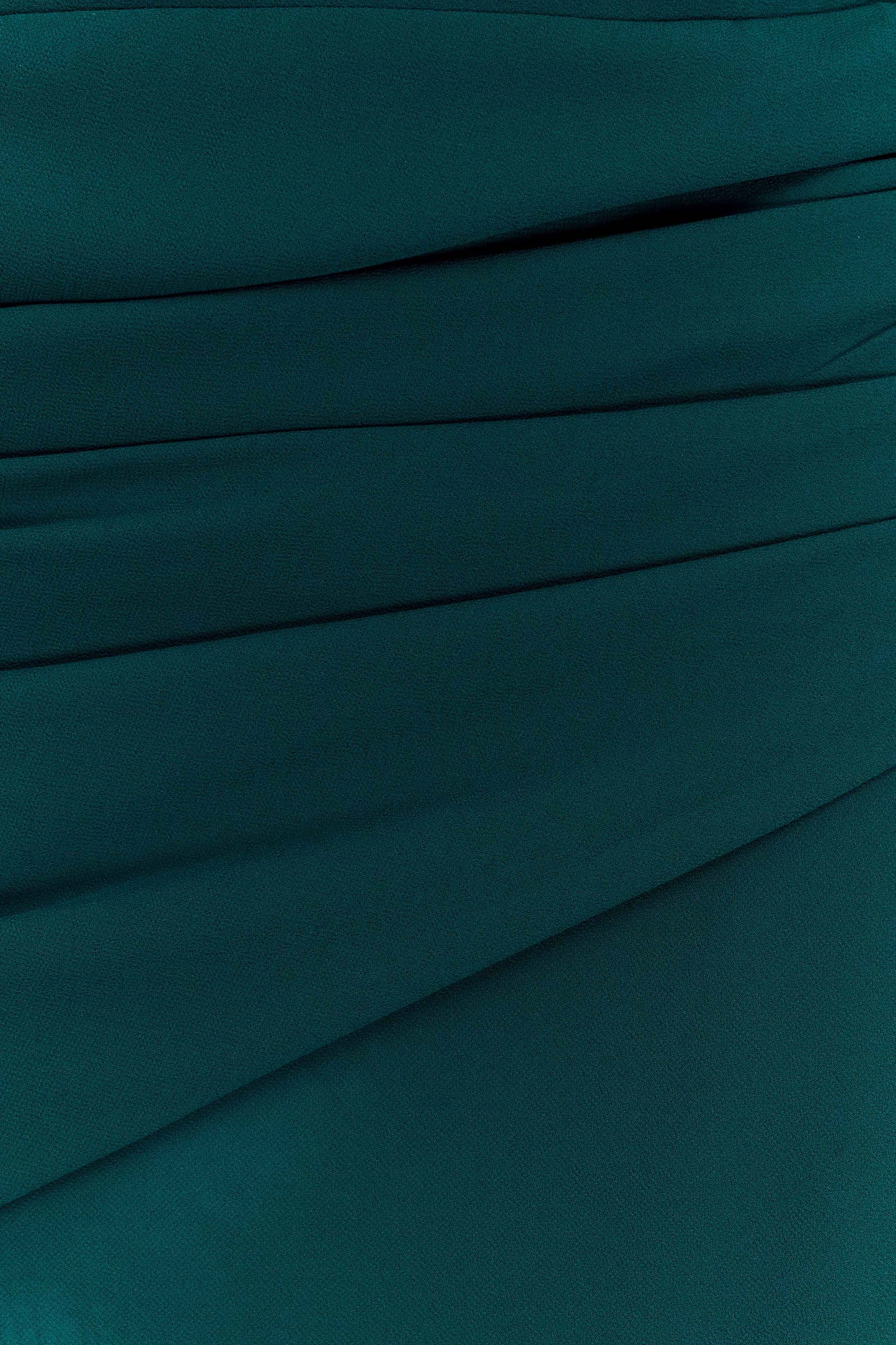 Mini-robe Giulia en mousseline de soie à drapé - Émeraude foncé
