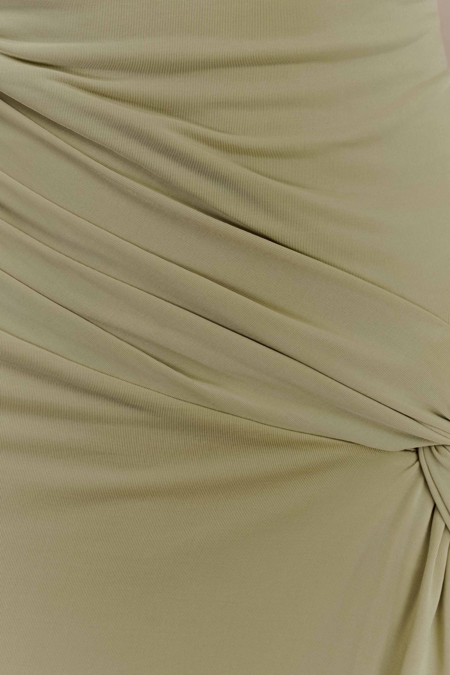 Deanna Robe Maxi à Manches Longues et Plissée - SAGE