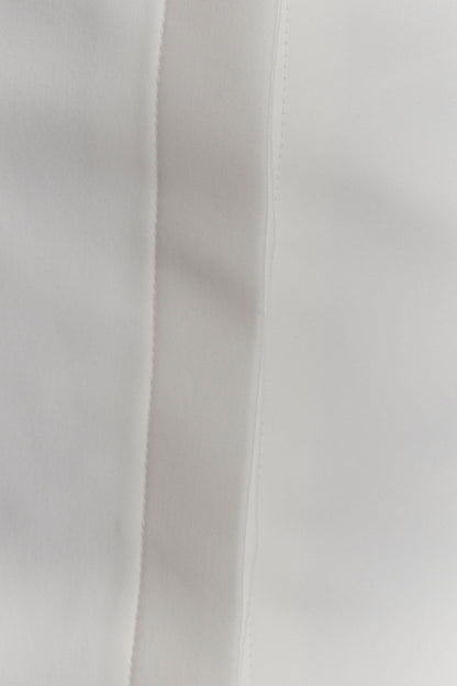 Robe chemise en coton Carina à peplum - Blanc