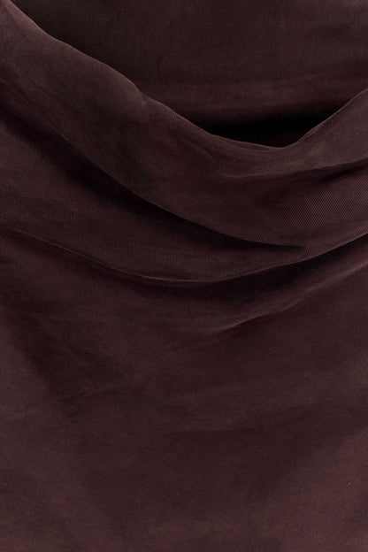 Mini-robe drapée Bexley - Chocolat noir