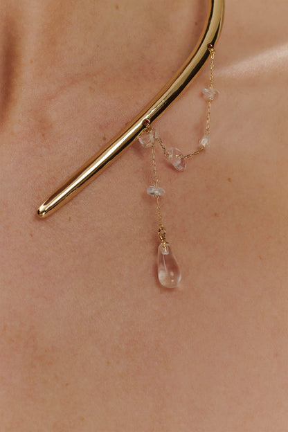 Collier Azura en forme de goutte d'eau - Or