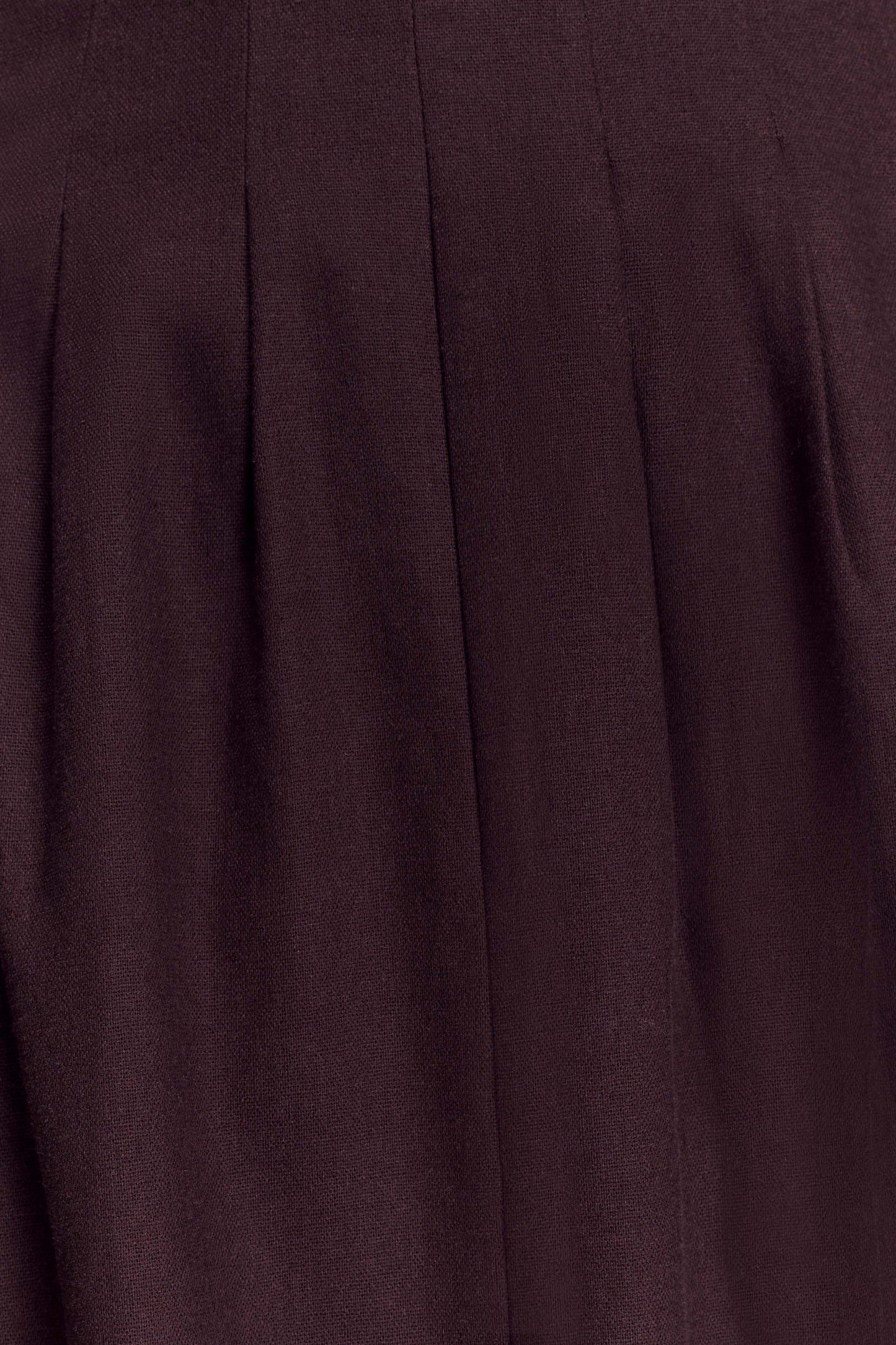 Robe midi en lin à boutons Aysha - Chocolat