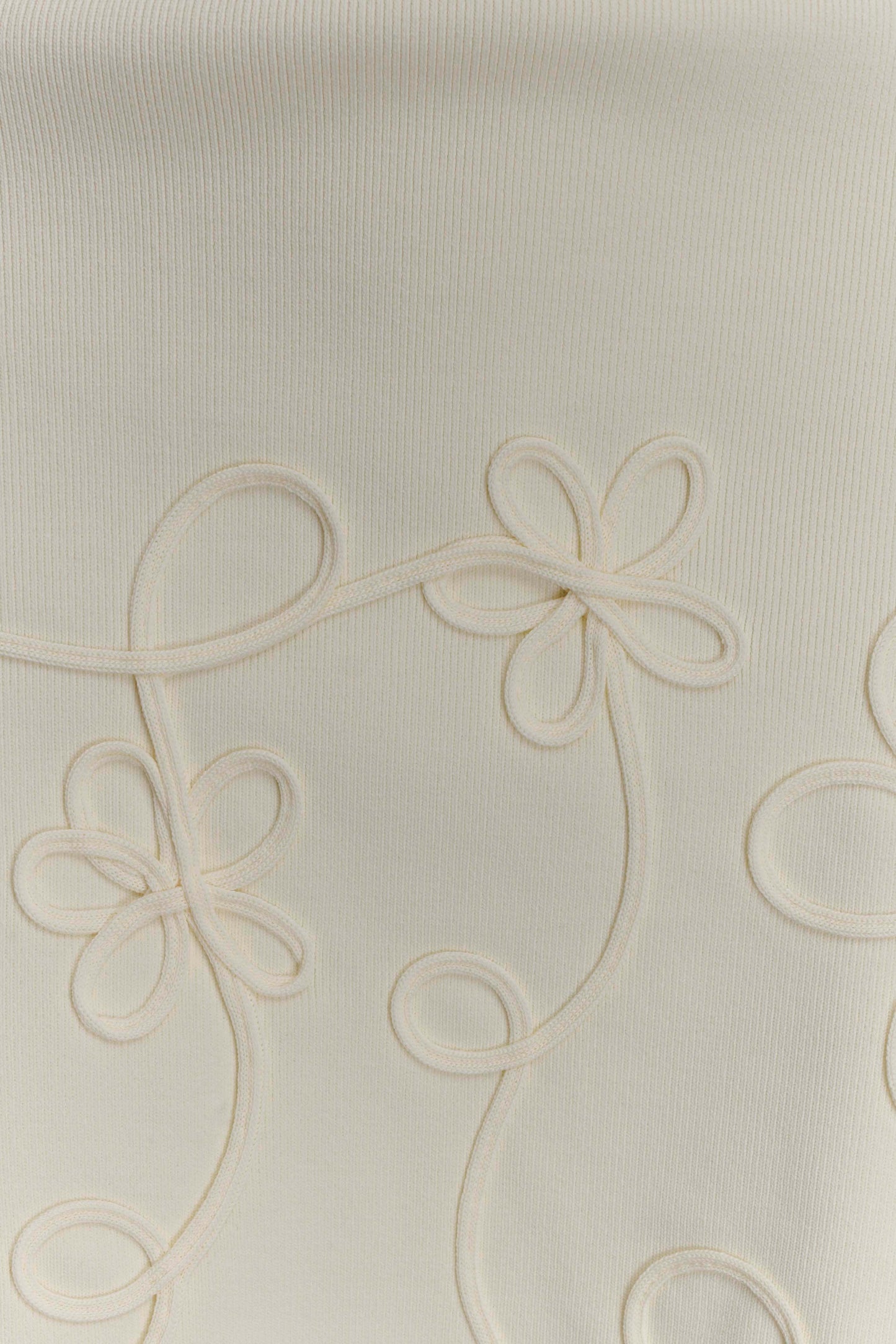 Mini-robe en tricot brodé Brullo - Ivoire