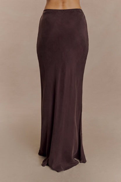 Jupe Maxi Violeta - Chocolat Noir