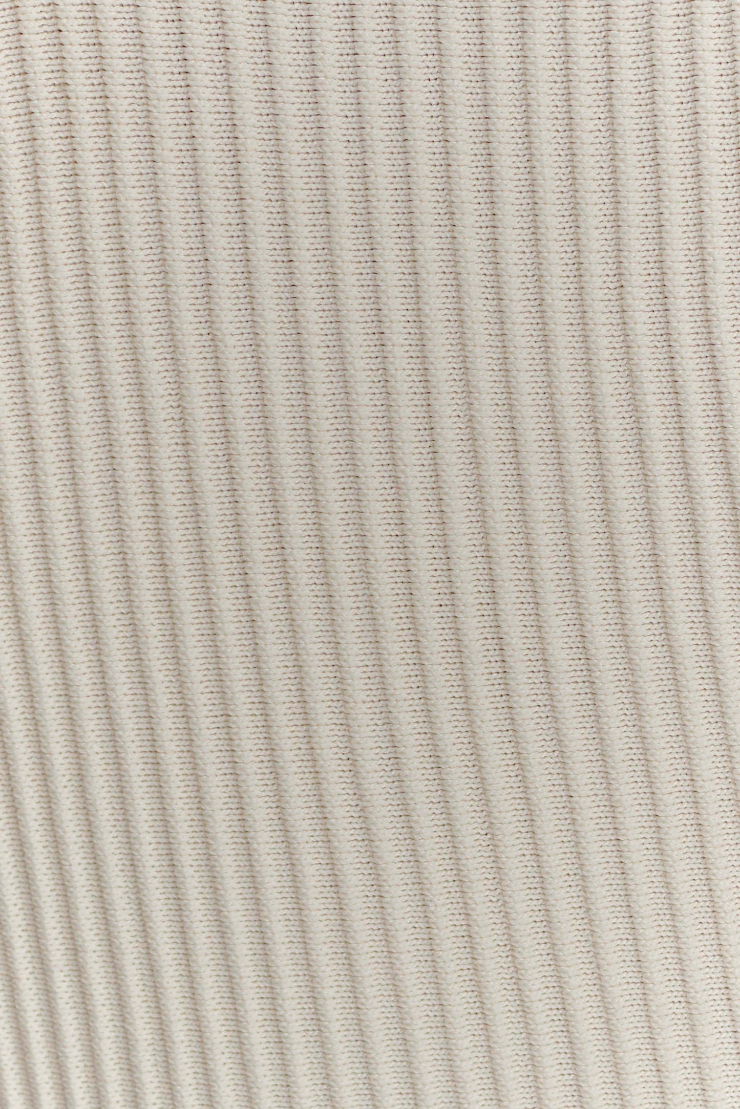 Top en maille à bonnets sans bretelles Elodie - Ivoire