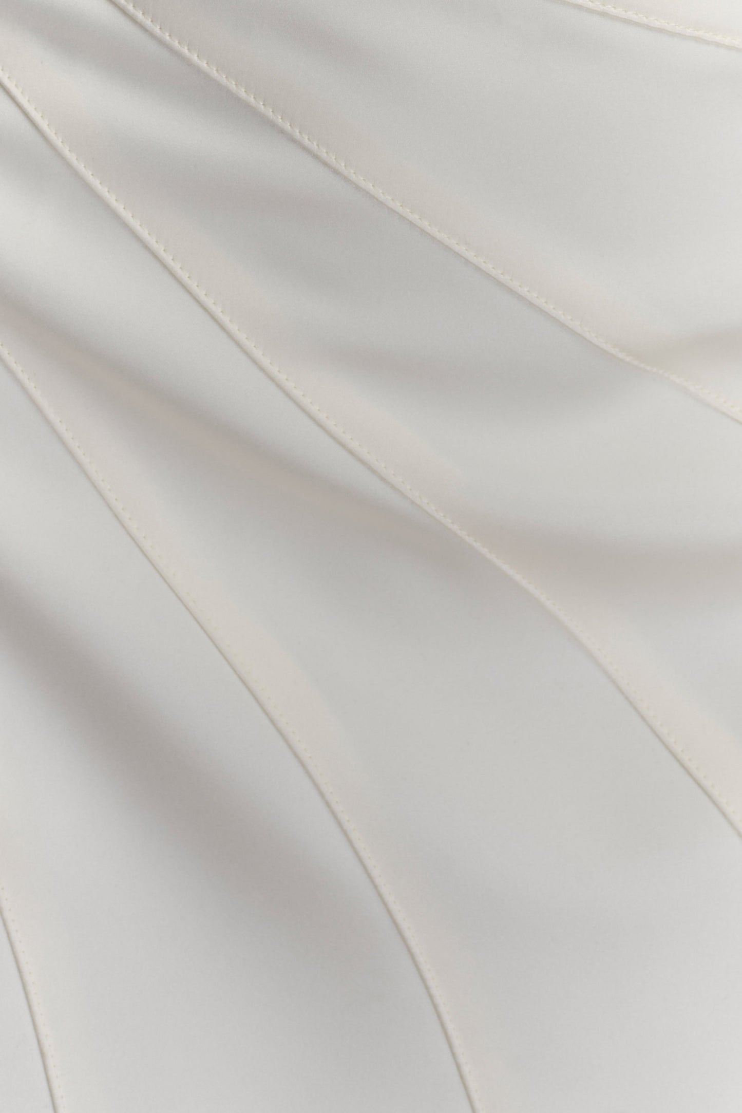 Robe mini en satin Atenea - Blanc