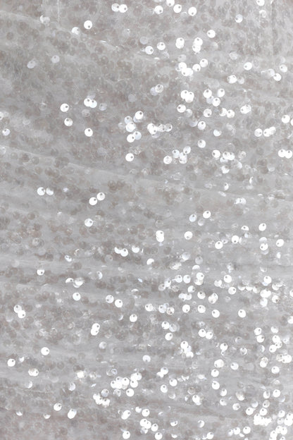 Robe Maxi Nala sans Bretelles à Paillettes - Ivoire