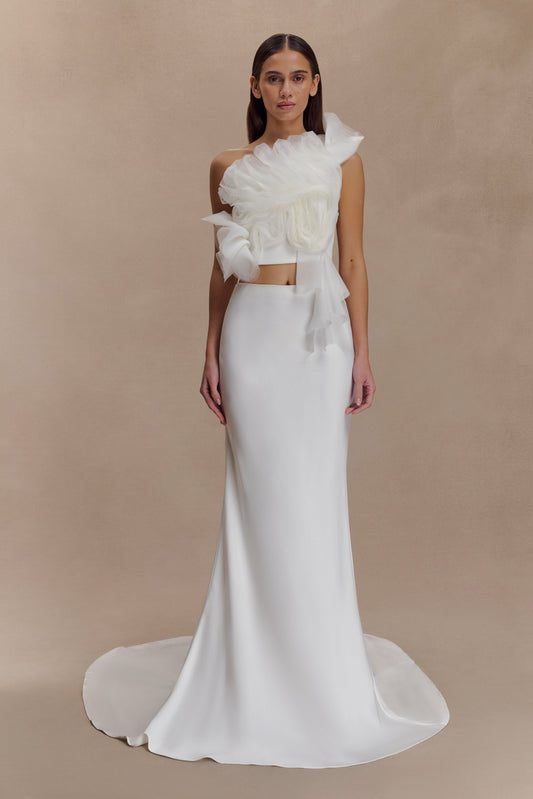 Top de mariée Sena - Blanc