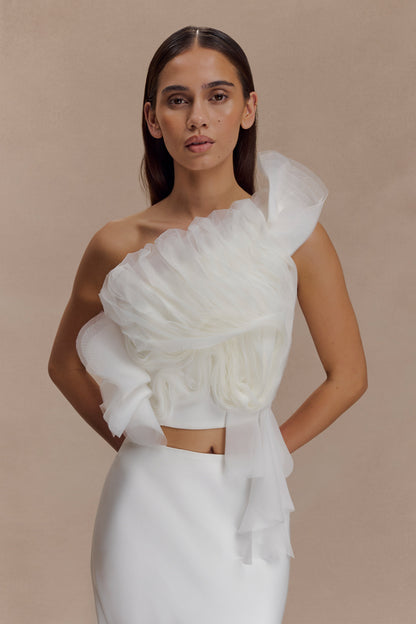 Top de mariée Sena - Blanc