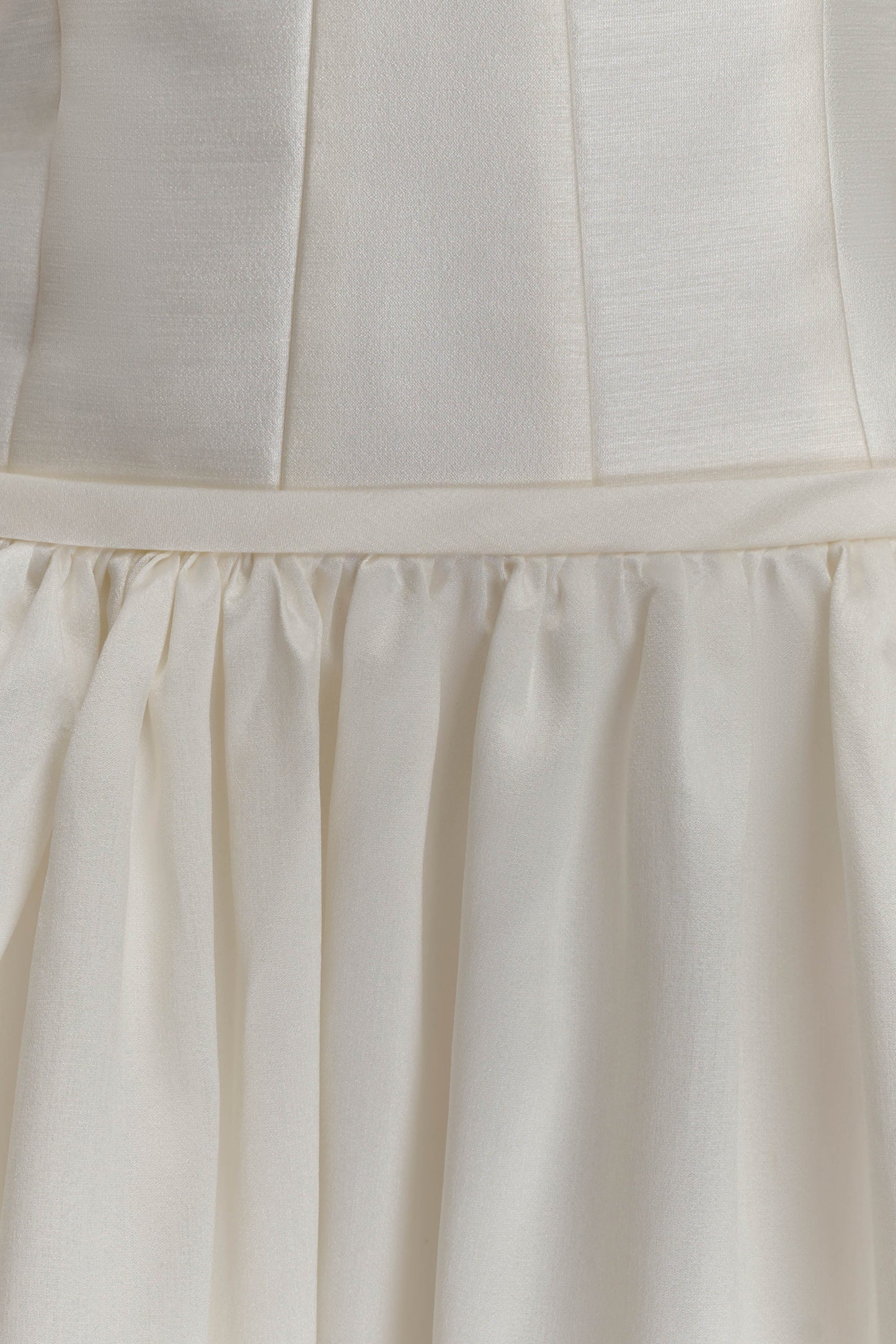 Robe Maxi en Taffetas Carol - Ivoire