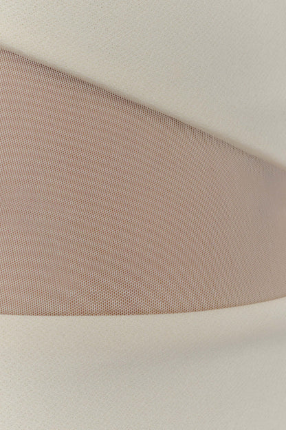 Robe Maxi en Maille Perforée Vashti - Ivoire