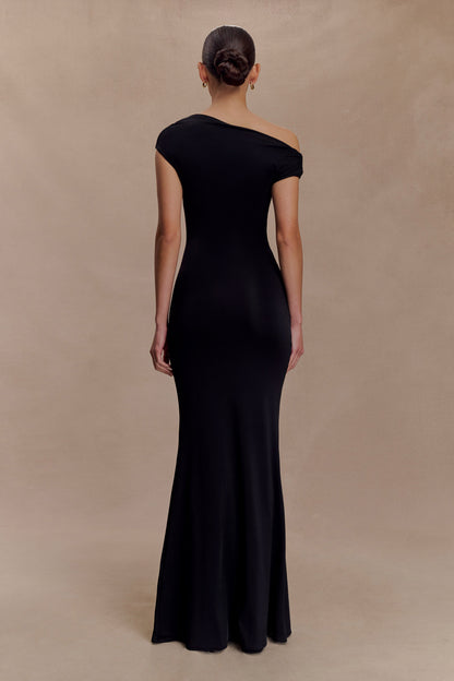 Robe Maxi Kinsley Slinky avec accessoires - Noir