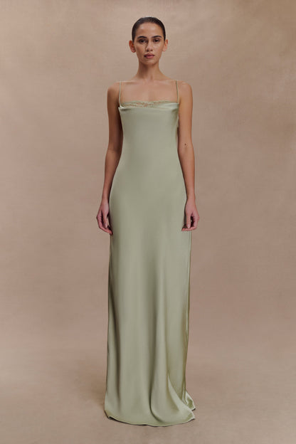 Robe Maxi en Dentelle et Satin Isadora - Sève