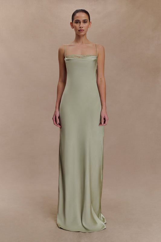 Robe Maxi en Dentelle et Satin Isadora - Sève