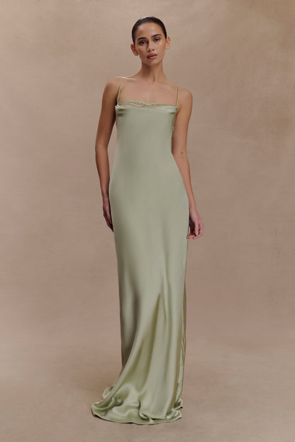 Robe Maxi en Dentelle et Satin Isadora - Sève