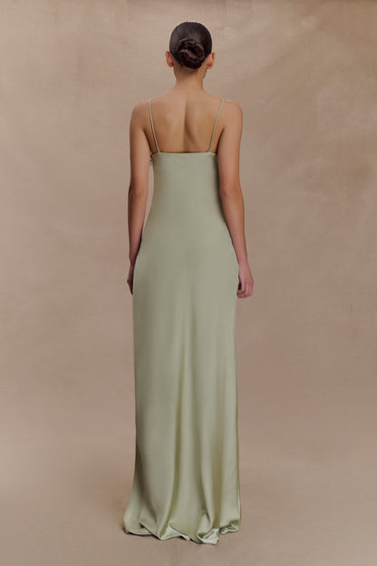 Robe Maxi en Dentelle et Satin Isadora - Sève