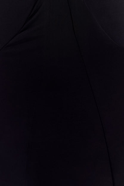 Robe Maxi Étroite Juliet avec Écharpe - Noir