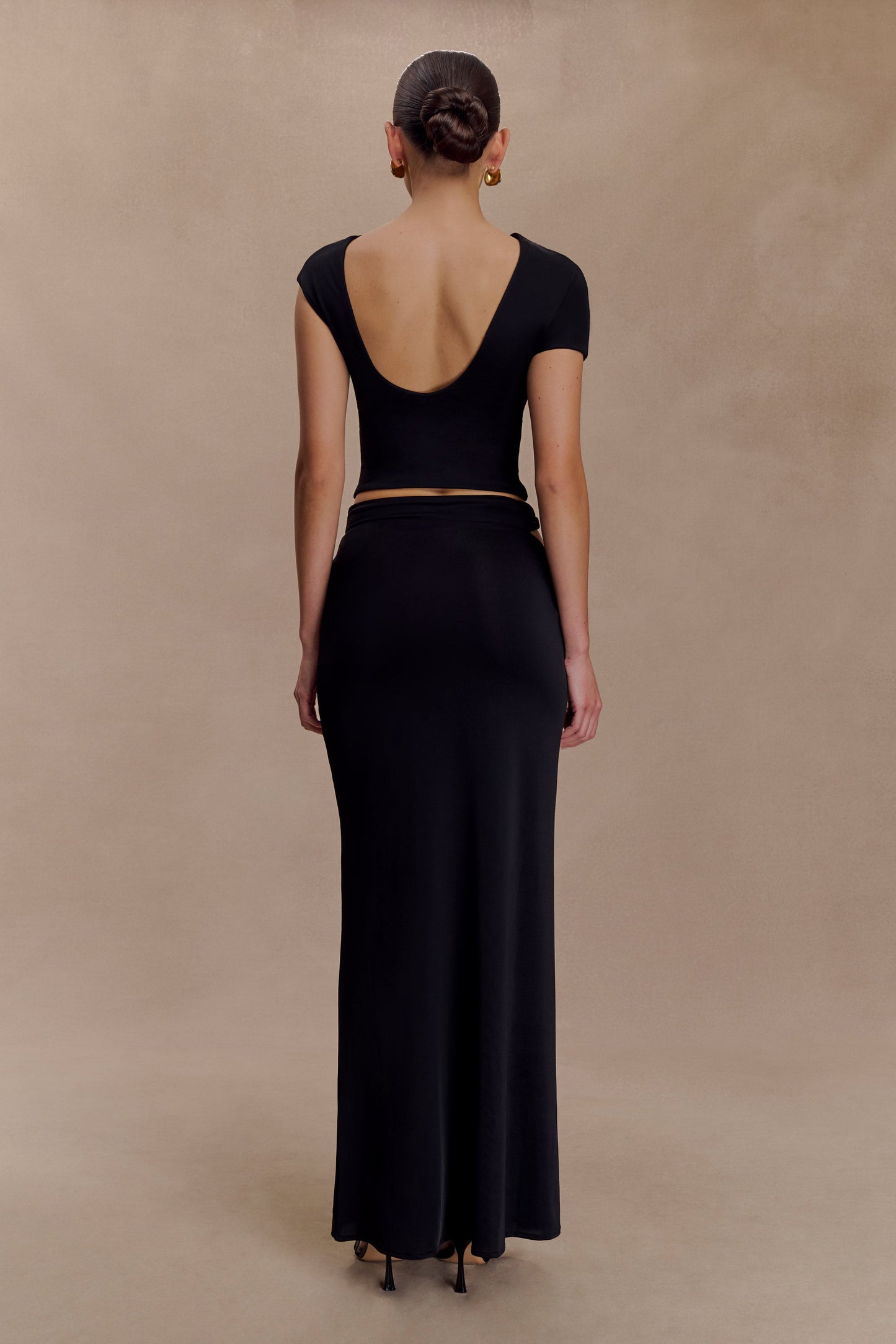 Haut de bain à torsades Slinky de Haven - Noir