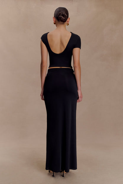 Haut de bain à torsades Slinky de Haven - Noir