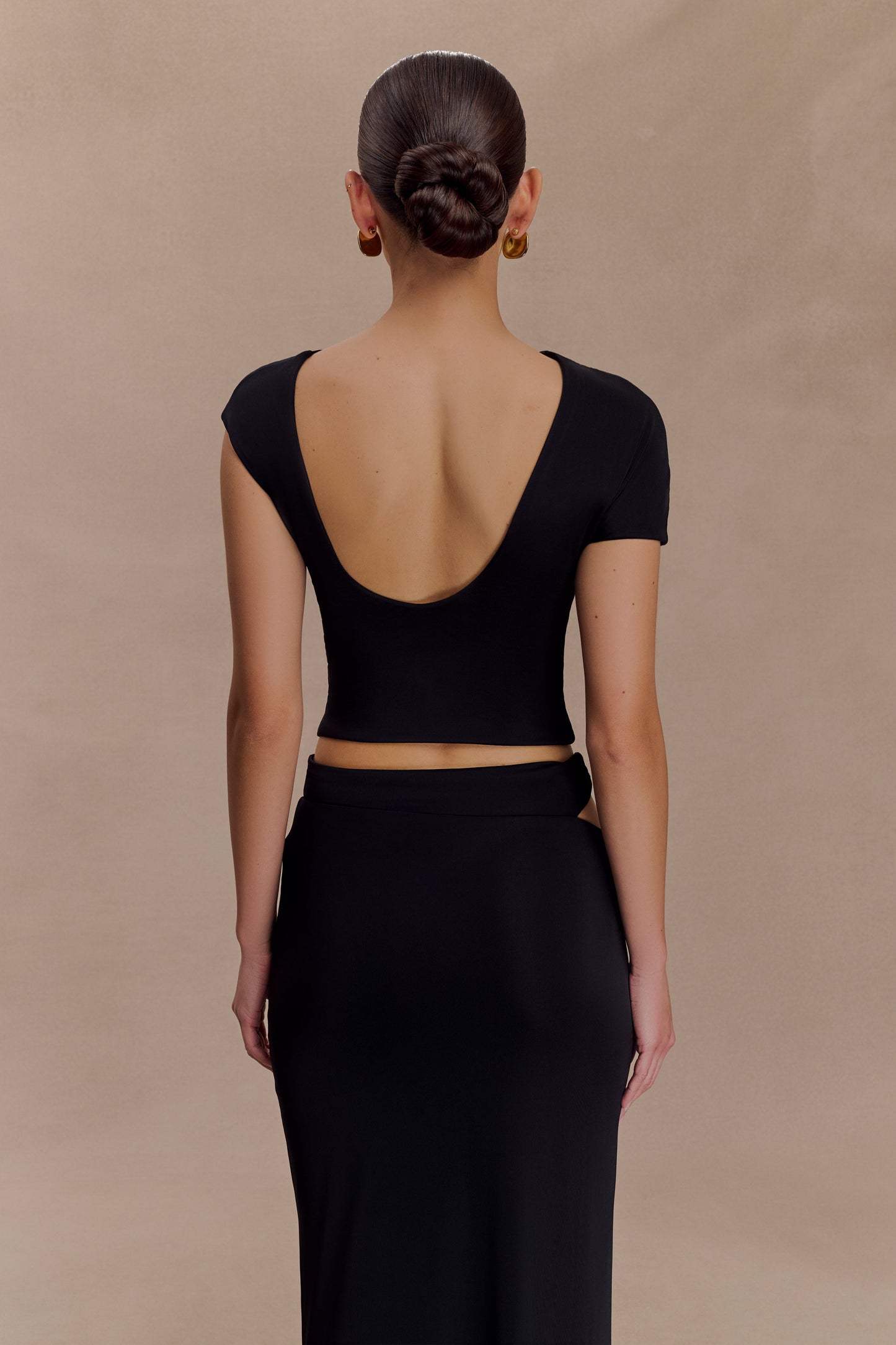 Haut de bain à torsades Slinky de Haven - Noir