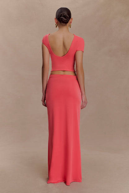 Haut de bain à torsades Haven Slinky - Corail