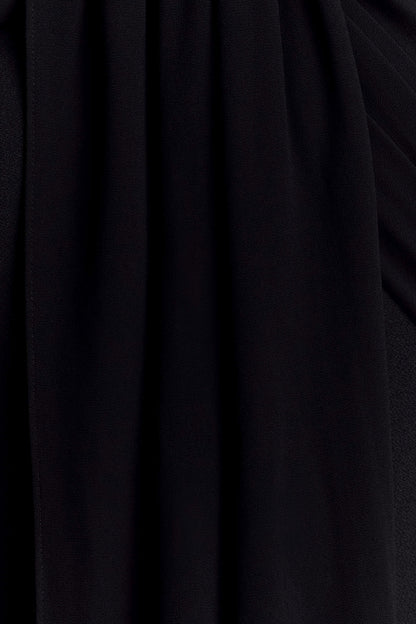 Robe Maxi en Crêpe à Nœuds Philippa - Noir