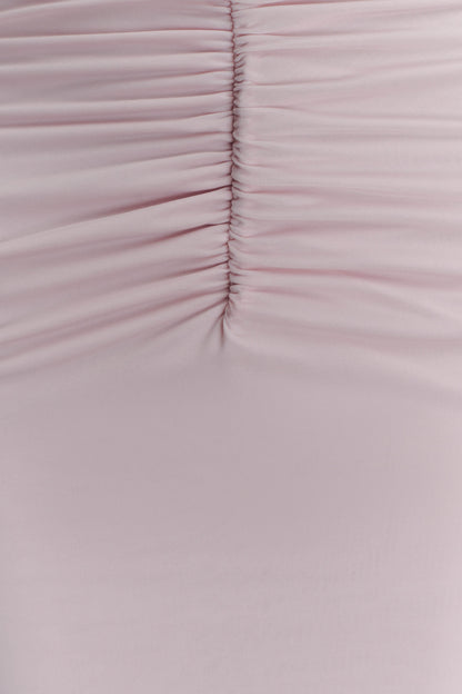 Robe Maxi Rafaella en Jersey et Maille - Rose Pâle