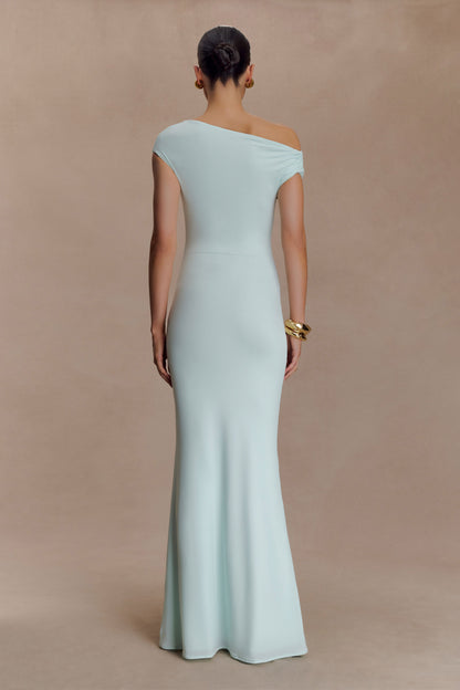 Robe Maxi Kinsley Slinky avec Accroches - Lagoon