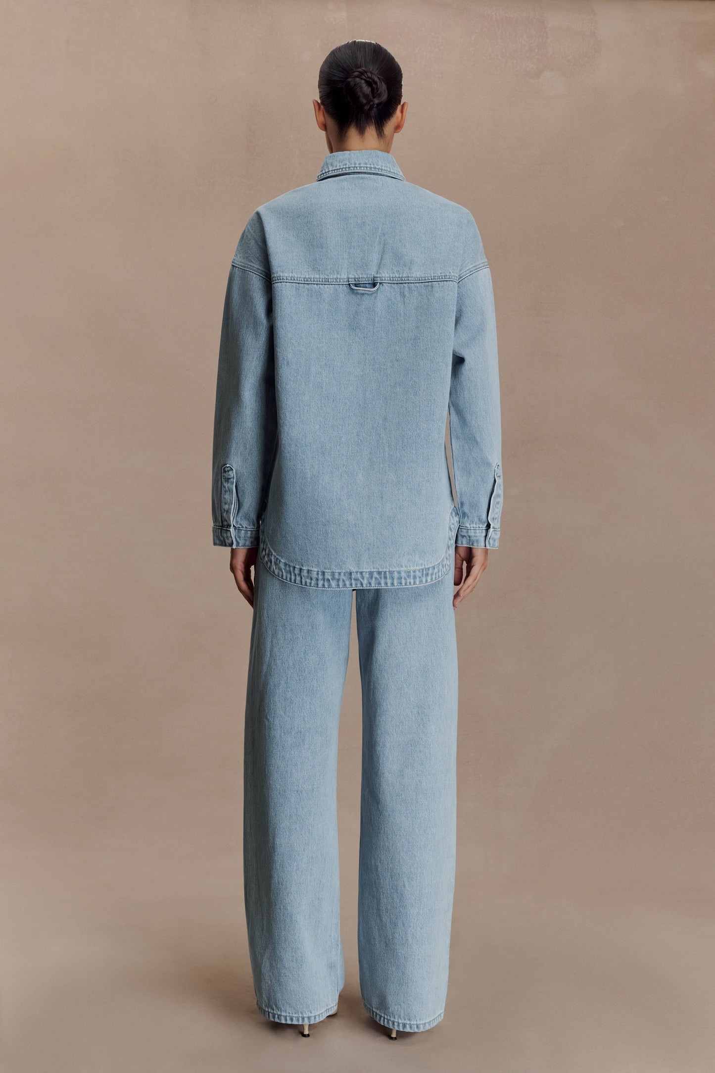 Chemise en jean oversize Lioda - Bleu des années 80