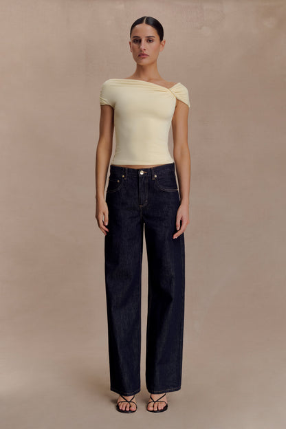 Top Kinsley Slinky avec accessoires - Jaune pâle