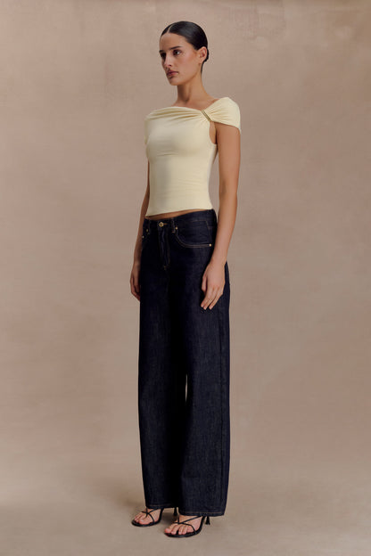 Top Kinsley Slinky avec accessoires - Jaune pâle