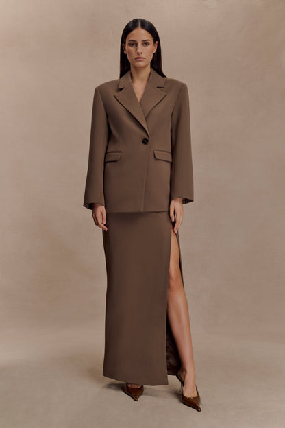 Blazer ample Mateo - Brun cacao