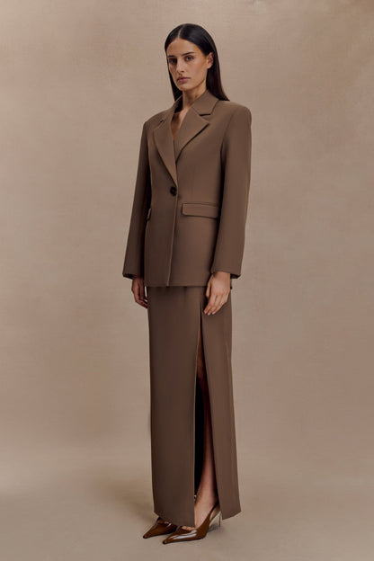 Blazer ample Mateo - Brun cacao