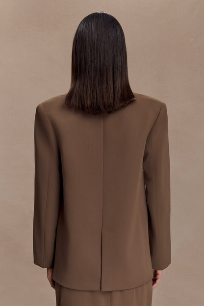 Blazer ample Mateo - Brun cacao