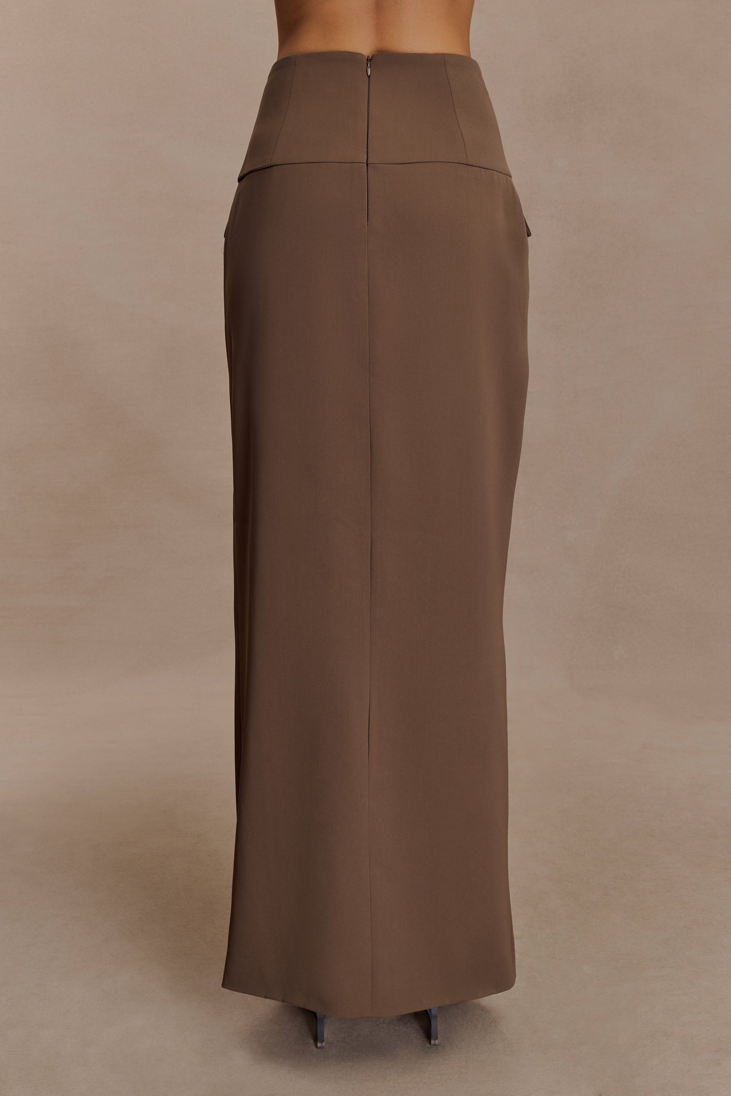 Jupe Maxi Cassie - Brun Cacao
