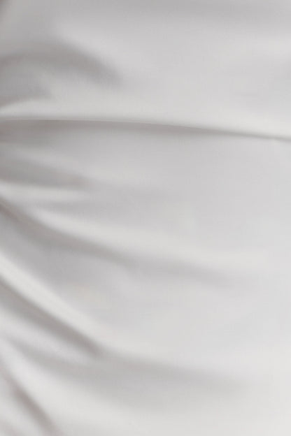 Robe midi en coton Lorena - Blanc