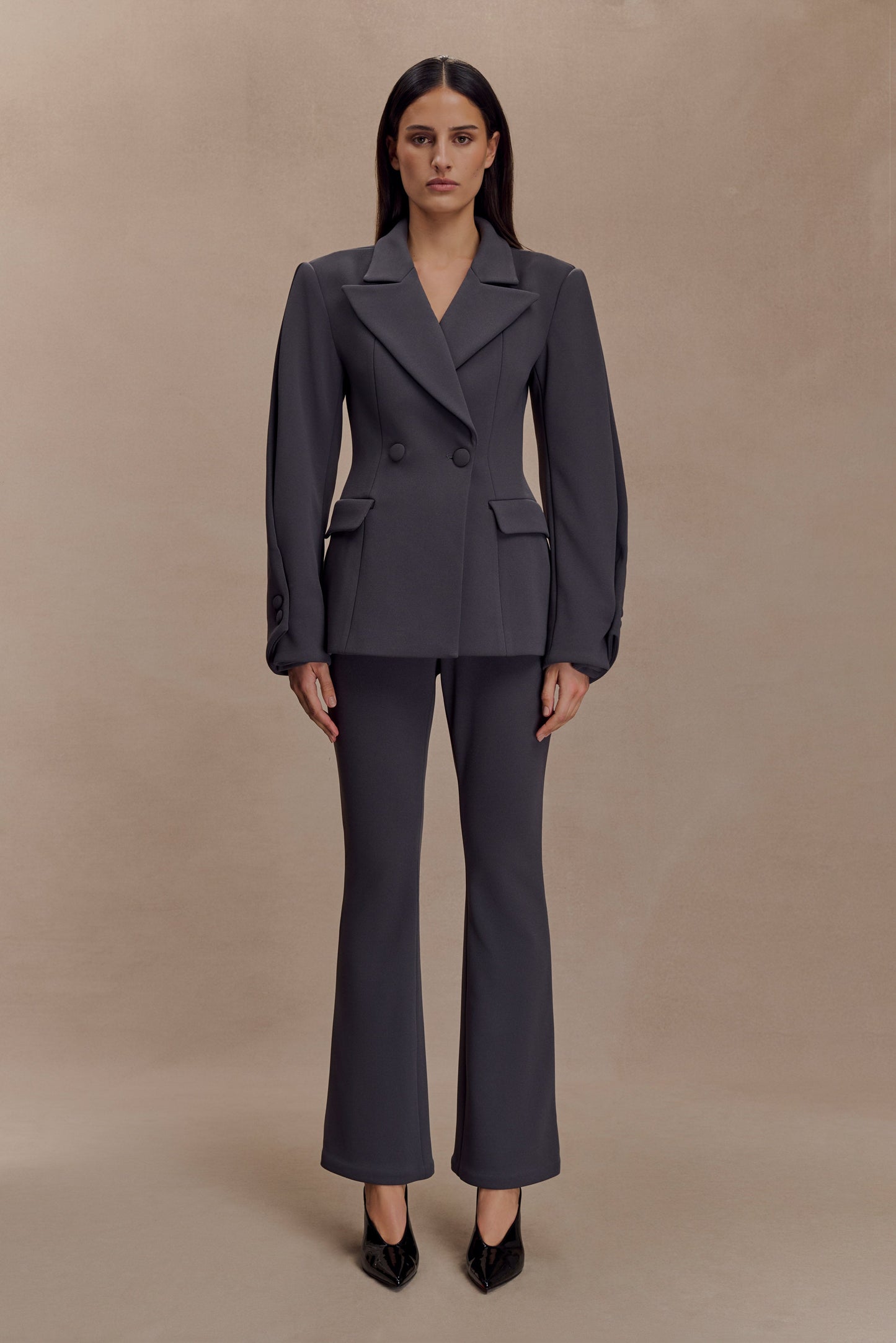 Blazer structuré Wesley - Gris anthracite ombré