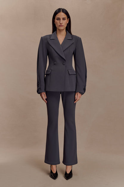 Blazer structuré Wesley - Gris anthracite ombré