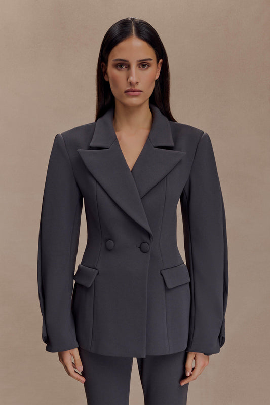 Blazer structuré Wesley - Gris anthracite ombré
