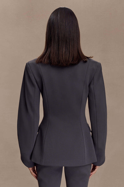 Blazer structuré Wesley - Gris anthracite ombré