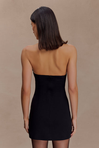 Mini-robe croisée Christina - Noir