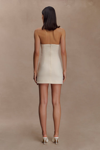 Mini-robe croisée Christina - Crème glacée