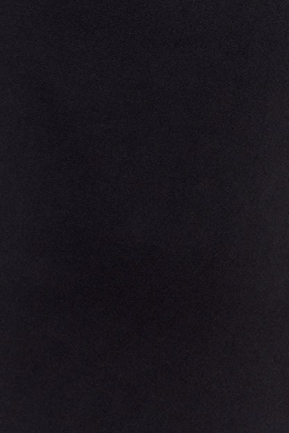 Robe midi en crêpe sans manches Norah - Noir