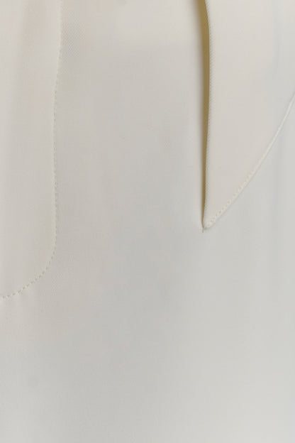 Pantalon tailleur à jambes larges Arlo - Ivoire