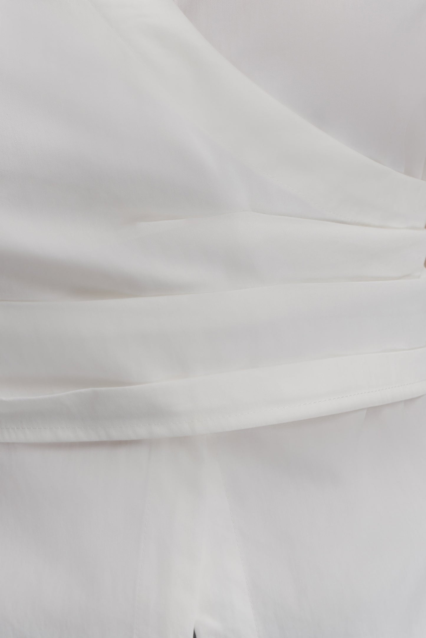 Chemise en coton à envelopper Eugenia - Blanc