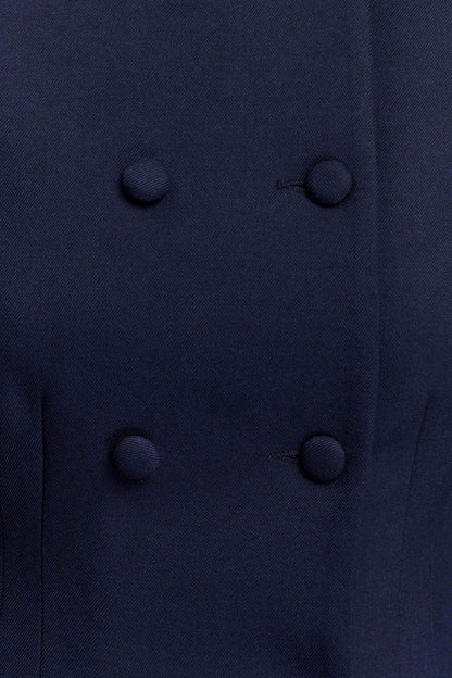 Mini-robe blazer Beatrice - Bleu marine